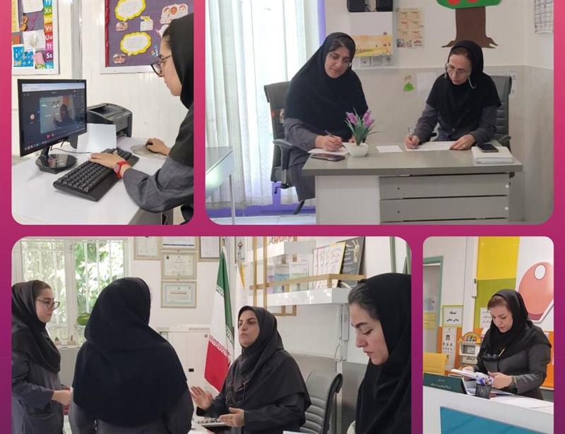 حضور فعال کادر اداری با وجود مجازی شدن مدارس